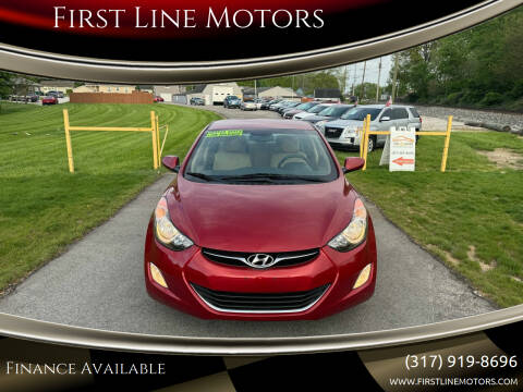 2013 Hyundai Elantra for sale at First Line Motors in Brownsburg IN