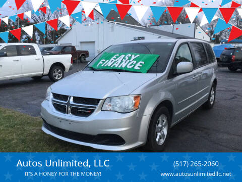 2012 Dodge Grand Caravan for sale at Autos Unlimited, LLC in Adrian MI