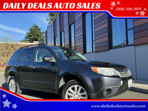 2013 Subaru Forester for sale at DAILY DEALS AUTO SALES in Seattle WA