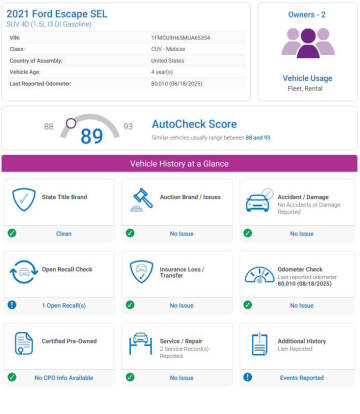 2021 Ford Escape SEL
