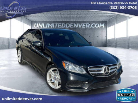 2014 Mercedes-Benz E-Class for sale at Unlimited Auto Sales in Denver CO