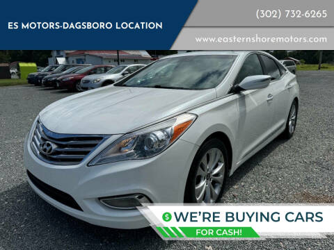 2012 Hyundai Azera for sale at ES Motors-DAGSBORO location in Dagsboro DE