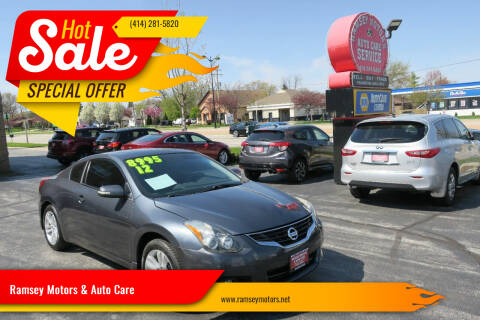2012 Nissan Altima for sale at Ramsey Motors & Auto Care in Milwaukee WI