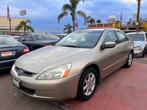2003 Honda Accord for sale at Paykan Auto Sales Inc in San Diego CA