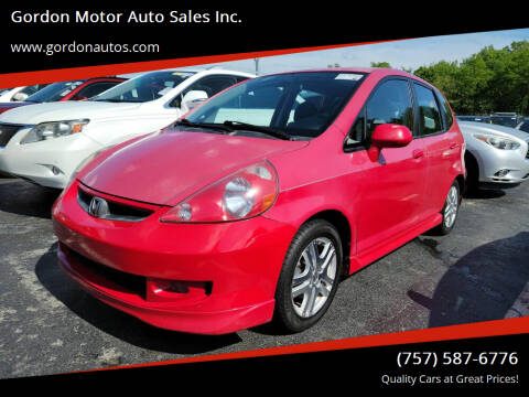 2008 Honda Fit for sale at Gordon Motor Auto Sales Inc. in Norfolk VA