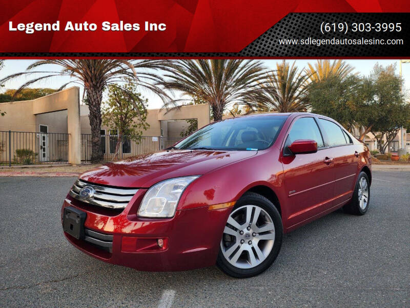 2007 Ford Fusion for sale at Legend Auto Sales Inc in Lemon Grove CA