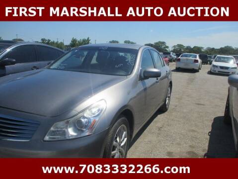 2008 Infiniti G35 for sale at First Marshall Auto Auction in Harvey IL