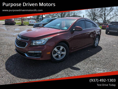 2015 Chevrolet Cruze for sale at Purpose Driven Motors in Sidney OH