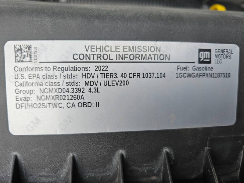 2022 Chevrolet Express 2500