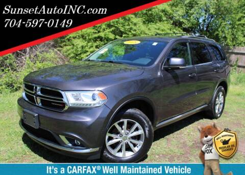 2015 Dodge Durango for sale at Sunset Auto in Charlotte NC