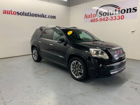 2012 GMC Acadia for sale at Auto Solutions in Warr Acres OK