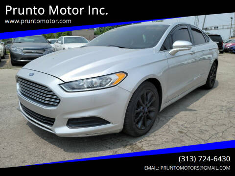 2017 Ford Fusion for sale at Prunto Motor Inc. in Dearborn MI