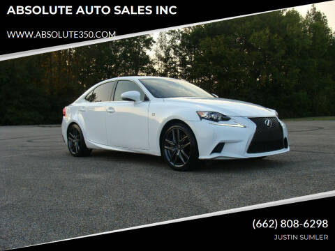 2016 Lexus IS 200t for sale at ABSOLUTE AUTO SALES INC in Corinth MS