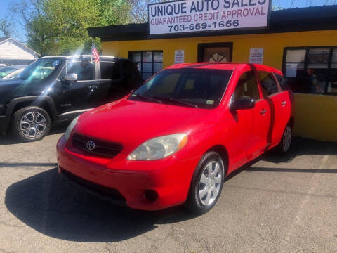 2006 Toyota Matrix for sale at Unique Auto Sales in Marshall VA