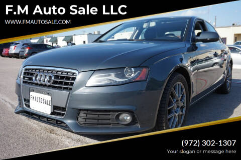 2011 Audi A4 for sale at F.M Auto Sale LLC in Dallas TX