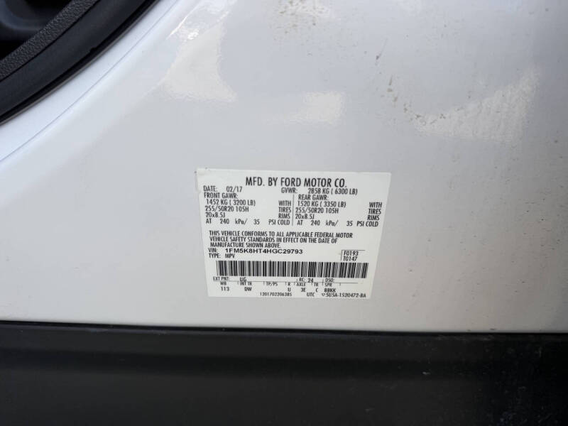 2017 Ford Explorer Platinum