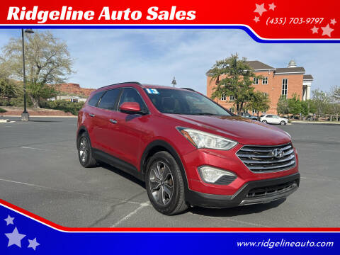 2013 Hyundai Santa Fe for sale at Ridgeline Auto Sales in Saint George UT