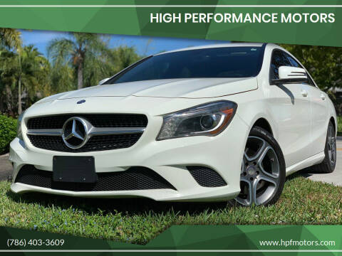 2014 Mercedes-Benz CLA for sale at HIGH PERFORMANCE MOTORS in Hollywood FL