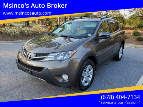 2013 Toyota RAV4 for sale at Msinco's Auto Broker in Snellville GA