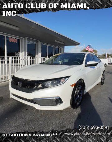 2019 Honda Civic for sale at AUTO CLUB OF MIAMI, INC in Miami FL