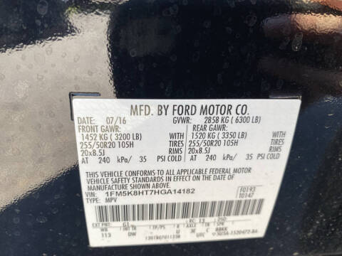 2017 Ford Explorer Platinum