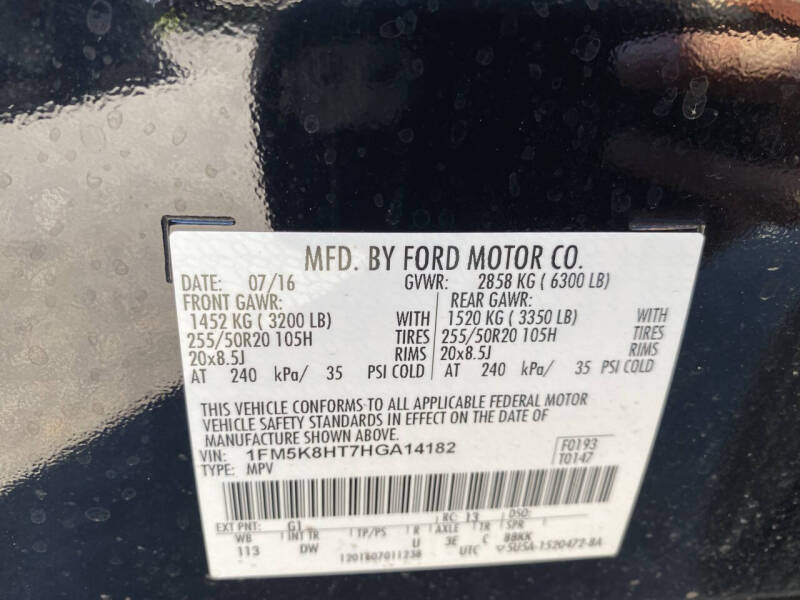 2017 Ford Explorer Platinum