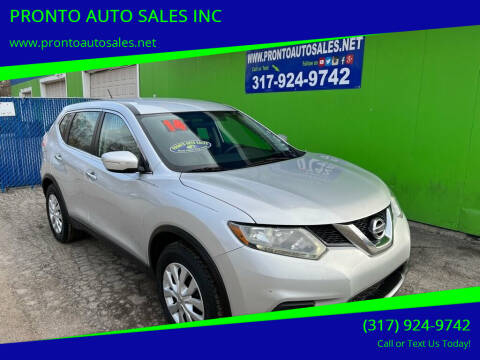 2014 Nissan Rogue for sale at PRONTO AUTO SALES INC in Indianapolis IN