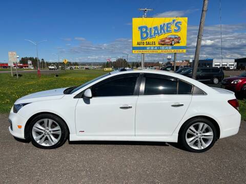 2015 Chevrolet Cruze for sale at Blake's Auto Sales LLC in Rice Lake WI