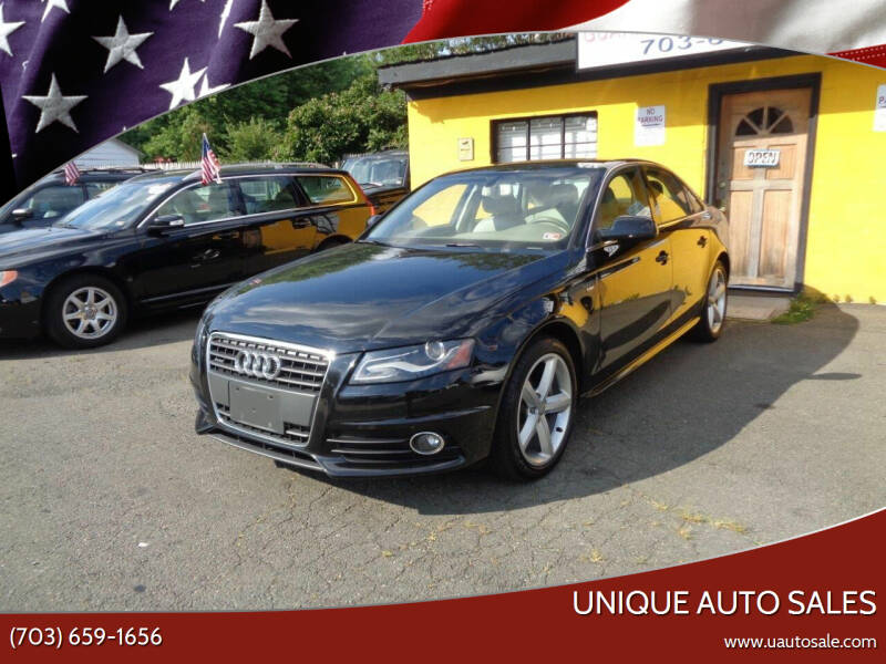 2012 Audi A4 for sale at Unique Auto Sales in Marshall VA