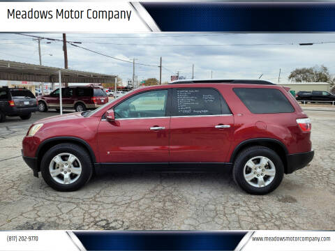 2009 GMC Acadia for sale at Meadows Motor Company in Cleburne TX