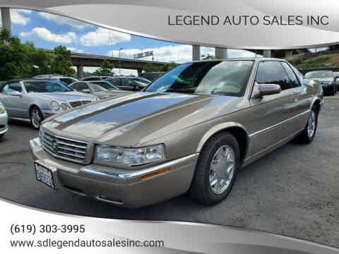 2001 Cadillac Eldorado for sale at Legend Auto Sales Inc in Lemon Grove CA