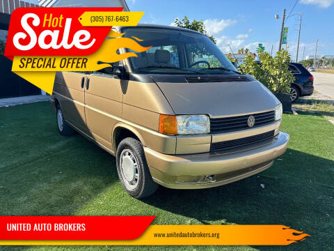 1993 Volkswagen EuroVan for sale at UNITED AUTO BROKERS in Hollywood FL