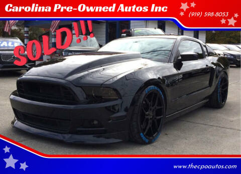 2014 Ford Mustang for sale at Carolina Pre-Owned Autos Inc in Durham NC