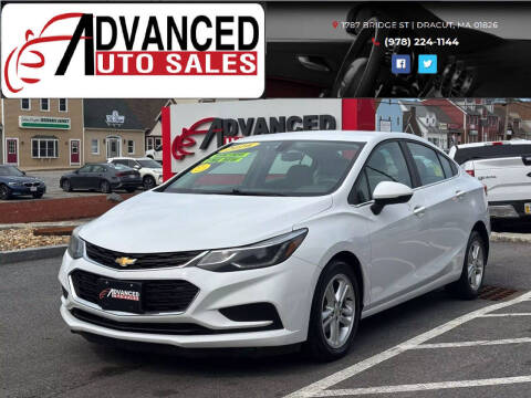 2016 Chevrolet Cruze for sale at Advanced Auto Sales in Dracut MA