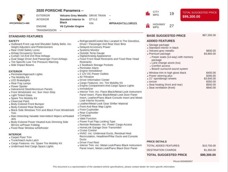 2020 Porsche Panamera