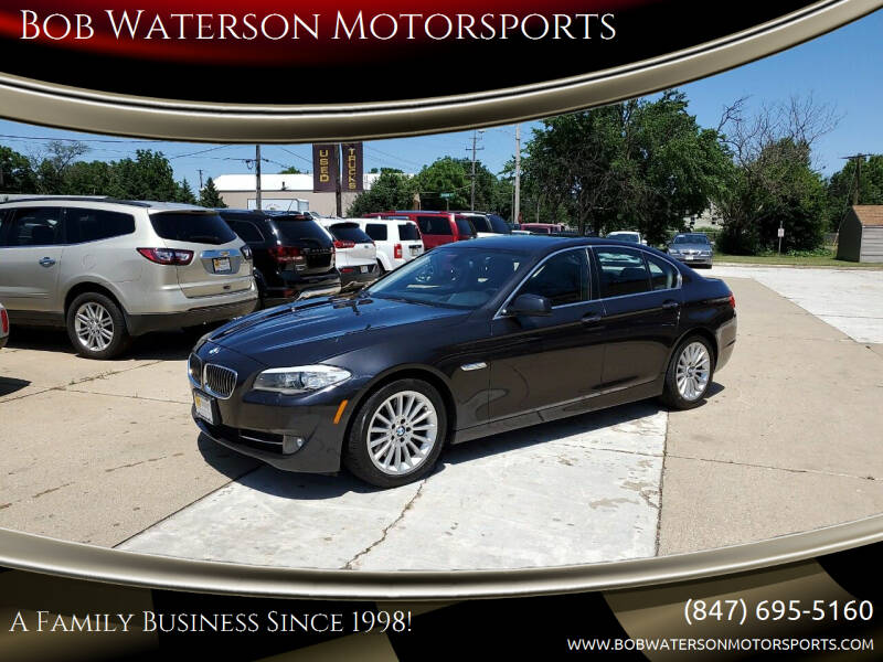 2013 BMW 5 Series for sale at Bob Waterson Motorsports in South Elgin IL