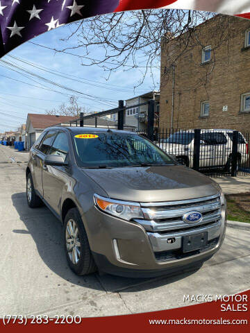2013 Ford Edge for sale at Macks Motor Sales in Chicago IL