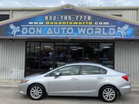 2012 Honda Civic for sale at Don Auto World in Houston TX