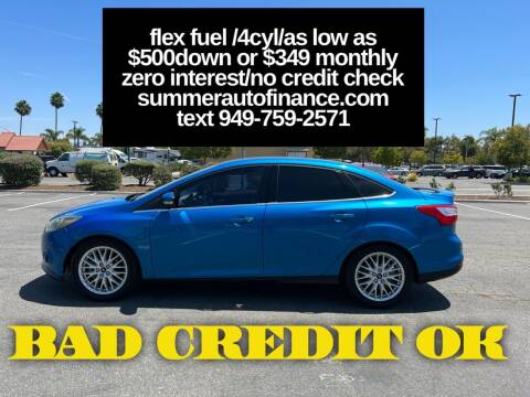 2014 Ford Focus for sale at SUMMER AUTO FINANCE in Costa Mesa CA