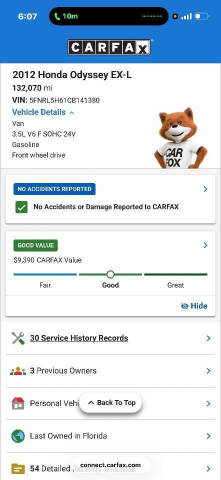 2012 Honda Odyssey EX-L
