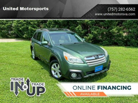 2013 Subaru Outback for sale at United Motorsports in Virginia Beach VA