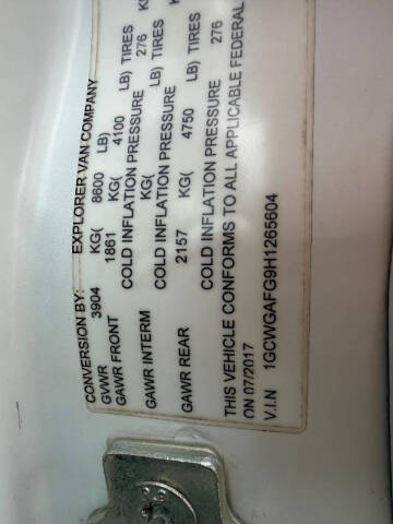 2017 Chevrolet Express 2500