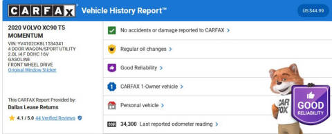 2020 Volvo XC90 T5 Momentum