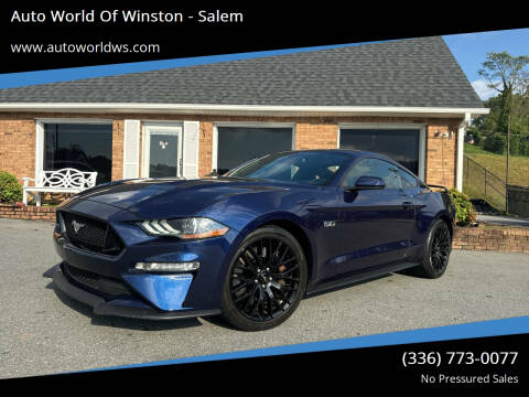 2019 Ford Mustang for sale at Auto World Of Winston - Salem in Winston Salem NC