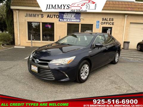 2016 Toyota Camry Hybrid for sale at JIMMY'S AUTO WHOLESALE in Brentwood CA