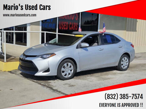 2017 Toyota Corolla for sale at Mario's Used Cars in Houston TX