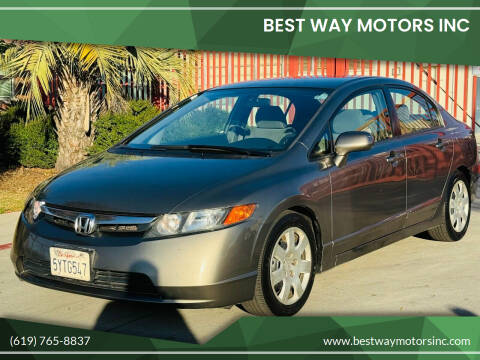 2007 Honda Civic for sale at BEST WAY MOTORS INC in San Diego CA