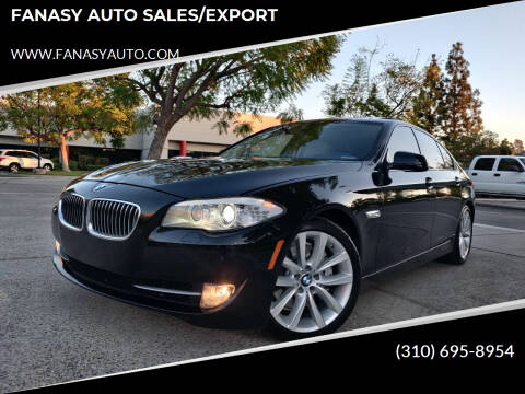 2011 BMW 5 Series for sale at FANASY AUTO SALES/EXPORT in Yorba Linda CA