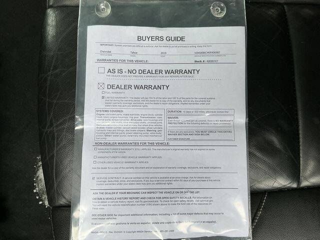 2019 Chevrolet Tahoe LT