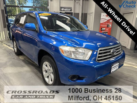 2008 Toyota Highlander for sale at Crossroads Car and Truck - Crossroads Car & Truck - Mulberry in Milford OH